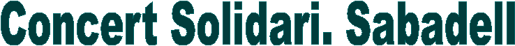 Concert Solidari. Sabadell
