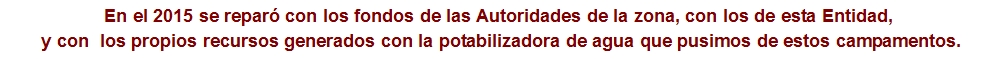 En el 2015 se repar&oacute; con los fondos de las Autoridades de la zo